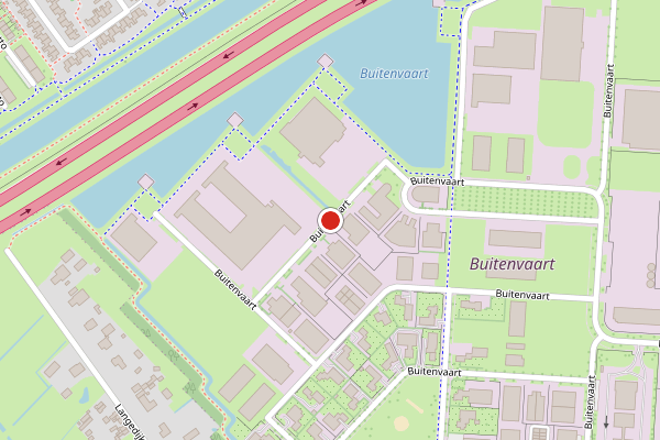 Brandweer-melding op Buitenvaart, Hoogeveen op 1 juni, kaart-overzicht