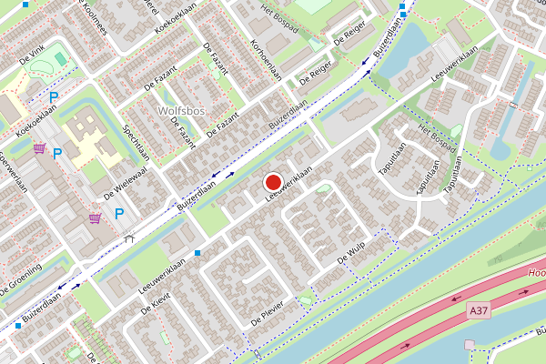 Brandweer-melding op Leeuweriklaan, Hoogeveen op 26 mei, kaart-overzicht