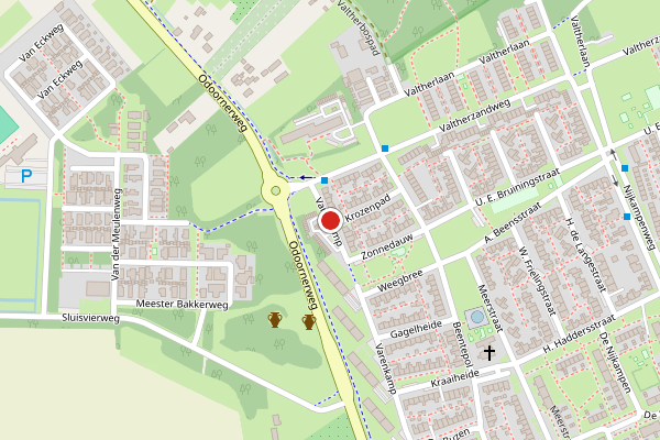 Brandweer-melding op Varenkamp, Emmen op 23 mei, kaart-overzicht