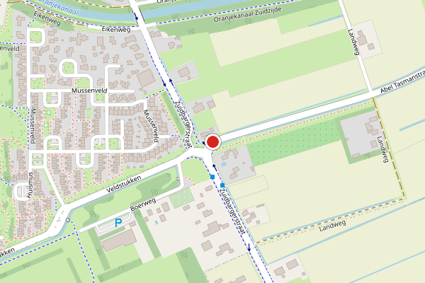 Brandweer-melding op Abel Tasmanstraat, Emmen op 20 mei, kaart-overzicht