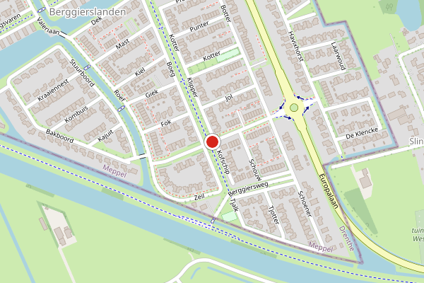 Brandweer-melding op Aak, Meppel op 27 mei, kaart-overzicht