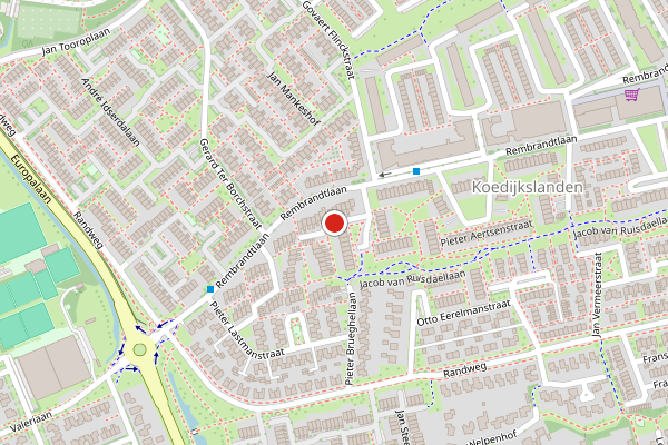 Brandweer-melding op Hendrik Goltziusstraat, Meppel op 26 mei, kaart-overzicht