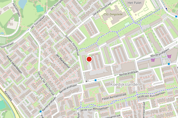 Brandweer-melding op Jan van Goyenstraat, Meppel op 13 mei, kaart-overzicht