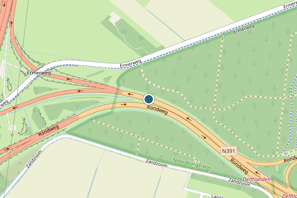 Politie-melding op Rondweg, Emmen op 4 juni, kaart-overzicht