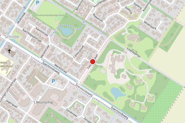 Brandweer-melding op Fazantenlaan, Smilde op 8 juni, kaart-overzicht