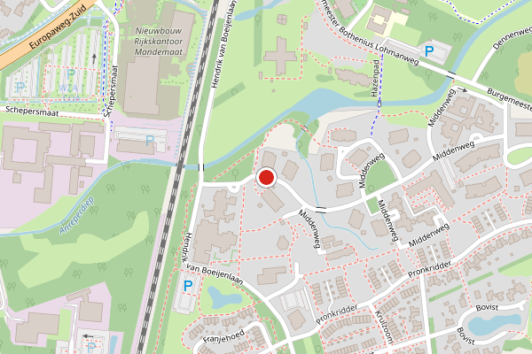 Brandweer-melding op Middenweg, Assen op 9 juni, kaart-overzicht