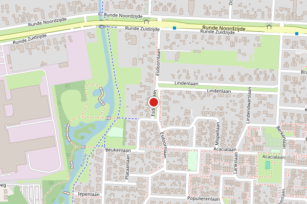 Brandweer-melding op Esdoornlaan, Emmer-Compascuum op 10 juni, kaart-overzicht