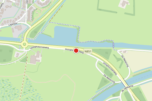 Brandweer-melding op Hoogeveenseweg, Meppel op 10 juni, kaart-overzicht