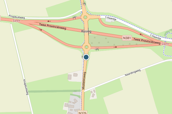 Politie-melding op Noord-Sleen op 15 juni, kaart-overzicht
