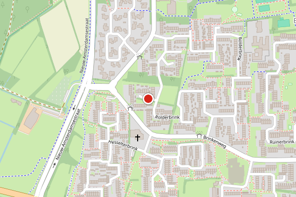 Brandweer-melding op Rolderbrink, Emmen op 15 juni, kaart-overzicht