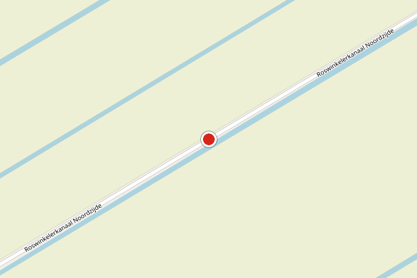 Brandweer-melding op Roswinkelerkanaal NZ, Roswinkel op 16 juni, kaart-overzicht
