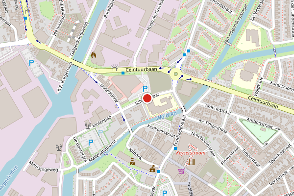 Brandweer-melding op Schoolstraat, Meppel op 17 juni, kaart-overzicht