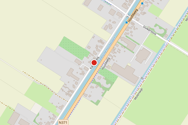 Brandweer-melding op Kanaalweg, Smilde op 20 juni, kaart-overzicht