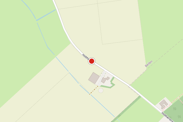 Brandweer-melding op Holthe, Beilen op 20 juni, kaart-overzicht