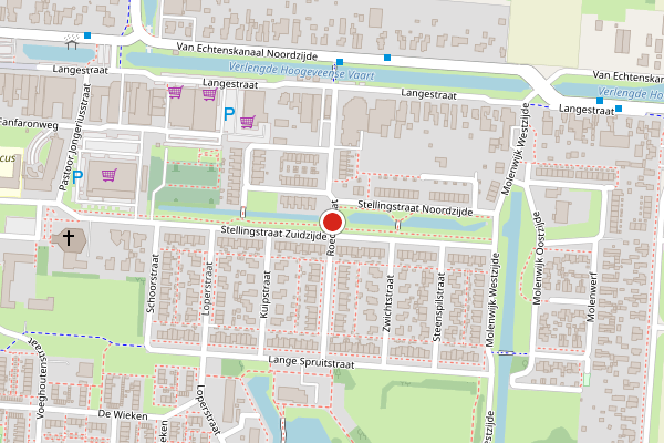 Brandweer-melding op Roedestraat, Klazienaveen op 20 juni, kaart-overzicht