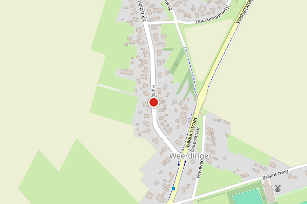 Brandweer-melding op Holtstraat, Emmen op 20 juni, kaart-overzicht