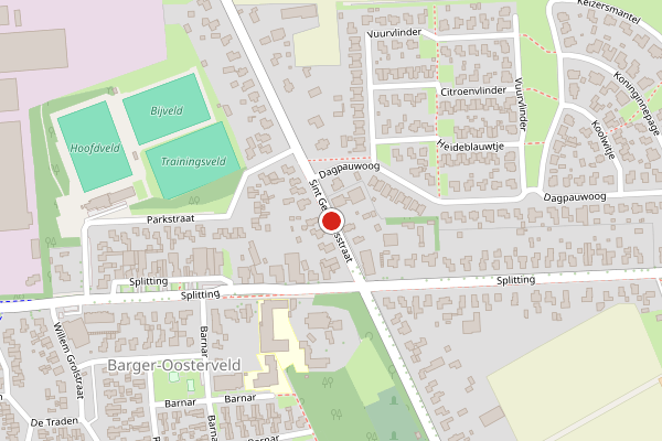 Brandweer-melding op Sint Gerardusstraat, Emmen op 20 juni, kaart-overzicht