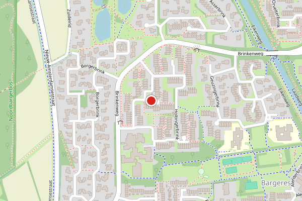 Brandweer-melding op Holtingerbrink, Emmen op 19 juni, kaart-overzicht