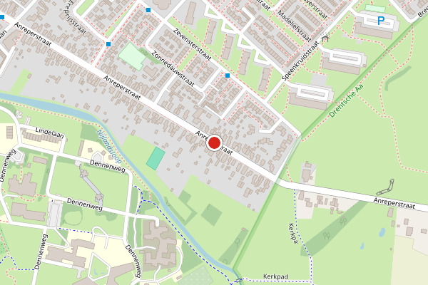 Brandweer-melding op Anreperstraat, Assen op 20 juni, kaart-overzicht