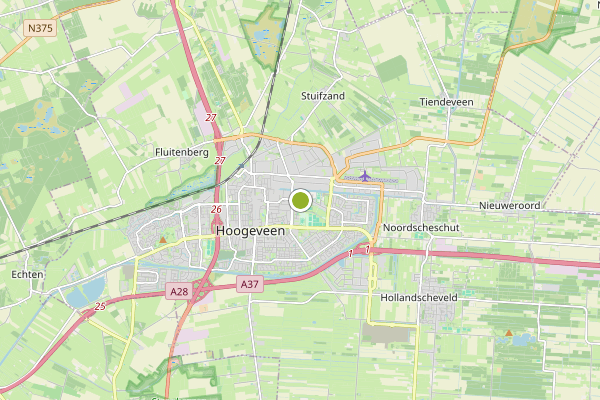 Kaart Hoogeveen