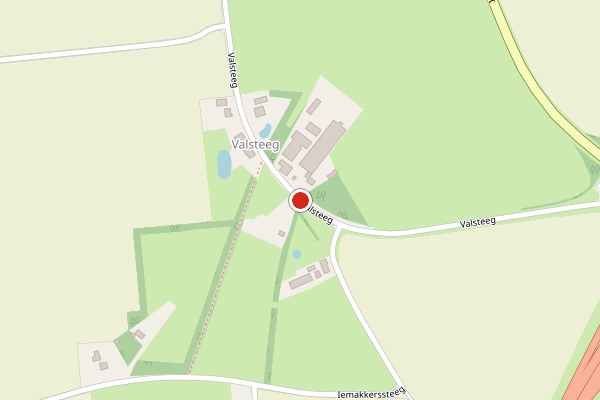 Brandweer-melding op Valsteeg, Dalen op 20 juni, kaart-overzicht
