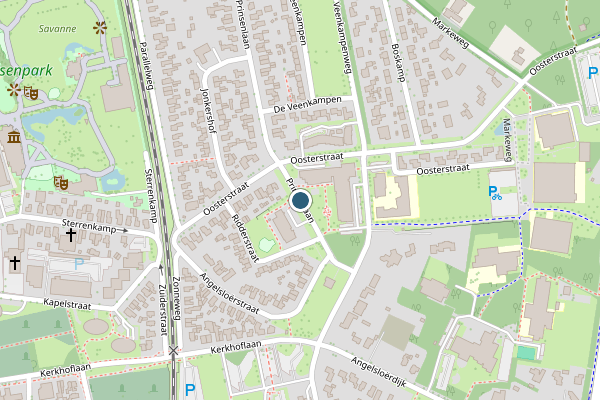 Politie-melding op Prinsenlaan, Emmen op 21 juni, kaart-overzicht
