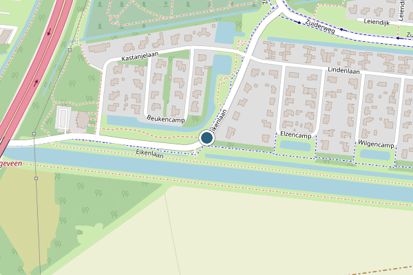 Politie-melding op Eikenlaan, Hoogeveen op 21 juni, kaart-overzicht