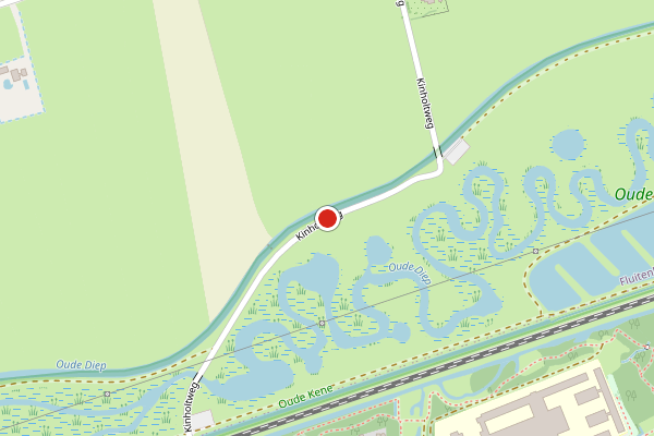 Brandweer-melding op Kinholtweg, Fluitenberg op 24 juni, kaart-overzicht
