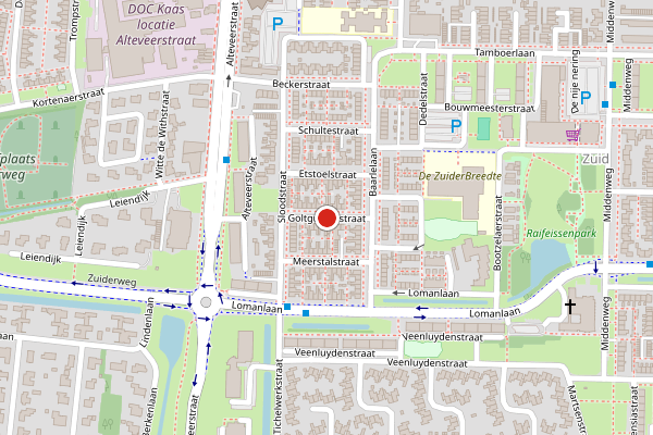 Brandweer-melding op Goltguldenstraat, Hoogeveen op 24 juni, kaart-overzicht