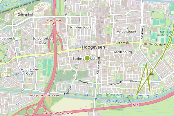 Ambulance-melding op Hoogeveen op 25 juni, kaart-overzicht